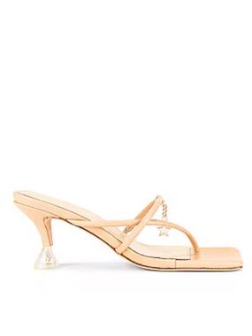 Song of Style leather heels in nude